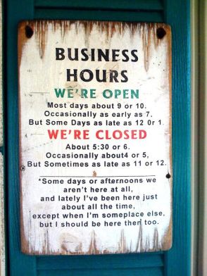 We are open. We are closed